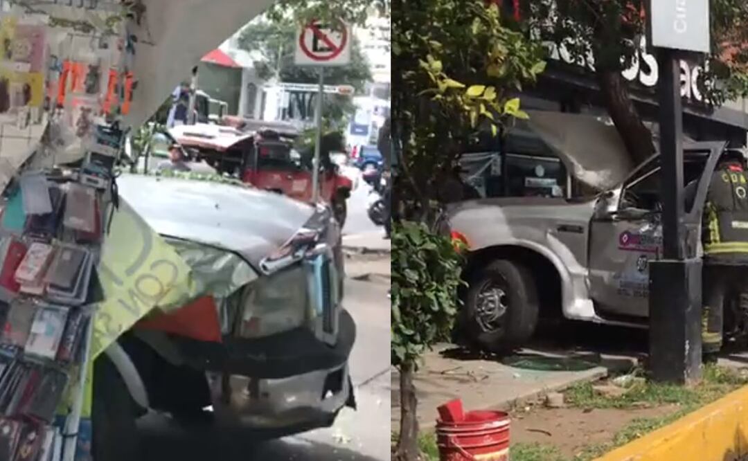 Pipa se deja ir sobre puesto ambulante y una mujer sale lesionada en la alcaldía Cuauhtémoc