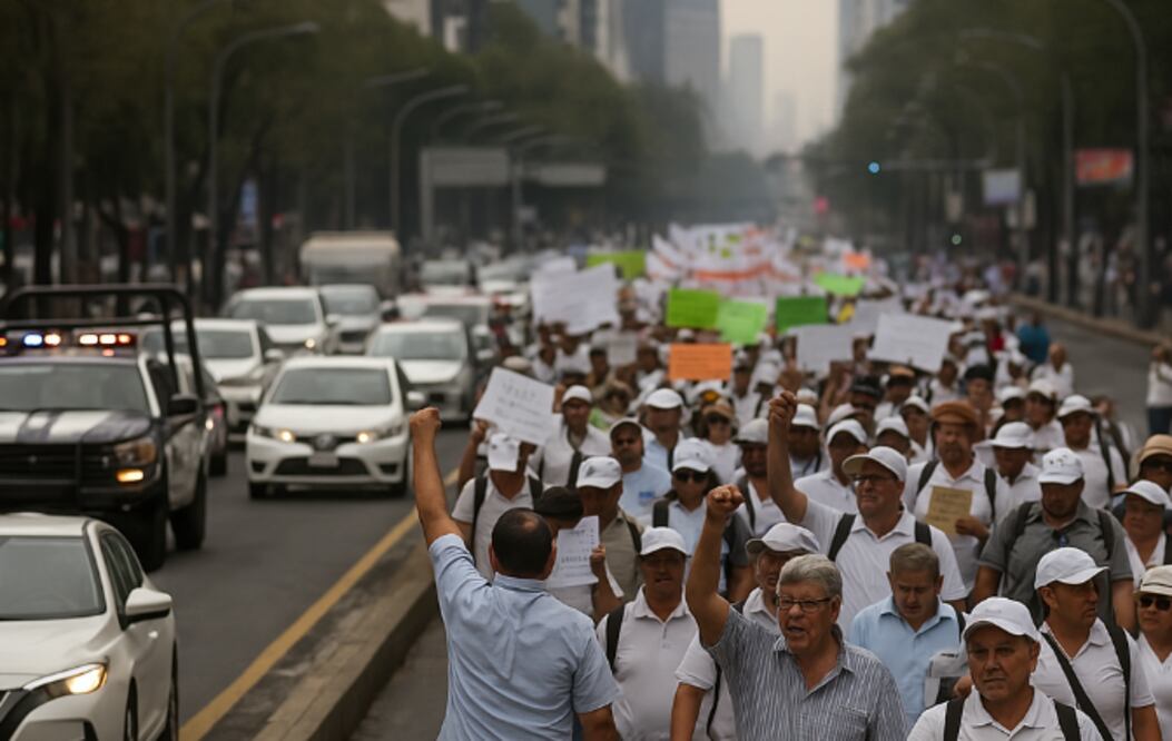 Marchas para este martes 8 de abril (Foto: Creada con IA)