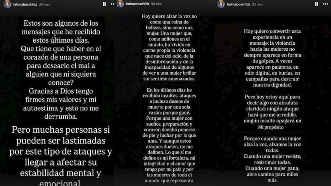 Fátima Bosch expone ataques en su contra y responde. Foto: (Redes Sociales)