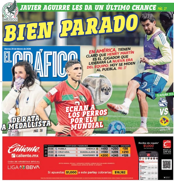 Portada El Gráfico | Viernes 20 de febrero de 2026