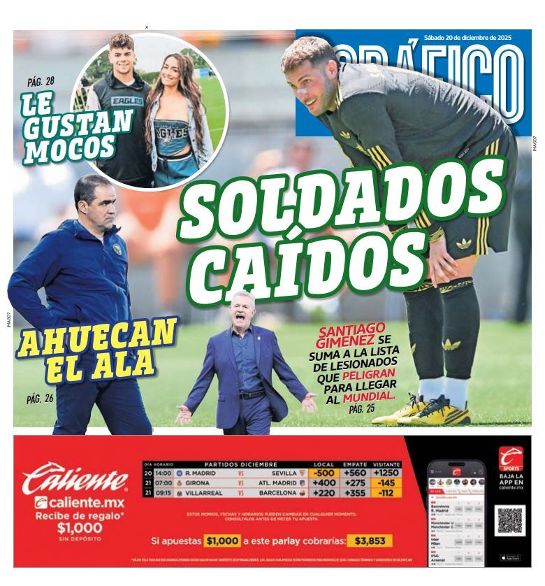 Imagen: Staff El Gráfico (Portada El Gráfico | Sábado 20 de diciembre 2026)