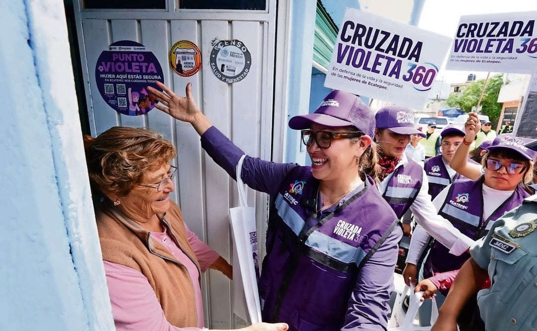 Ecatepec promueve la Cruzada Violeta 360 para prevenir el delito de violencia familiar. Foto: Especial