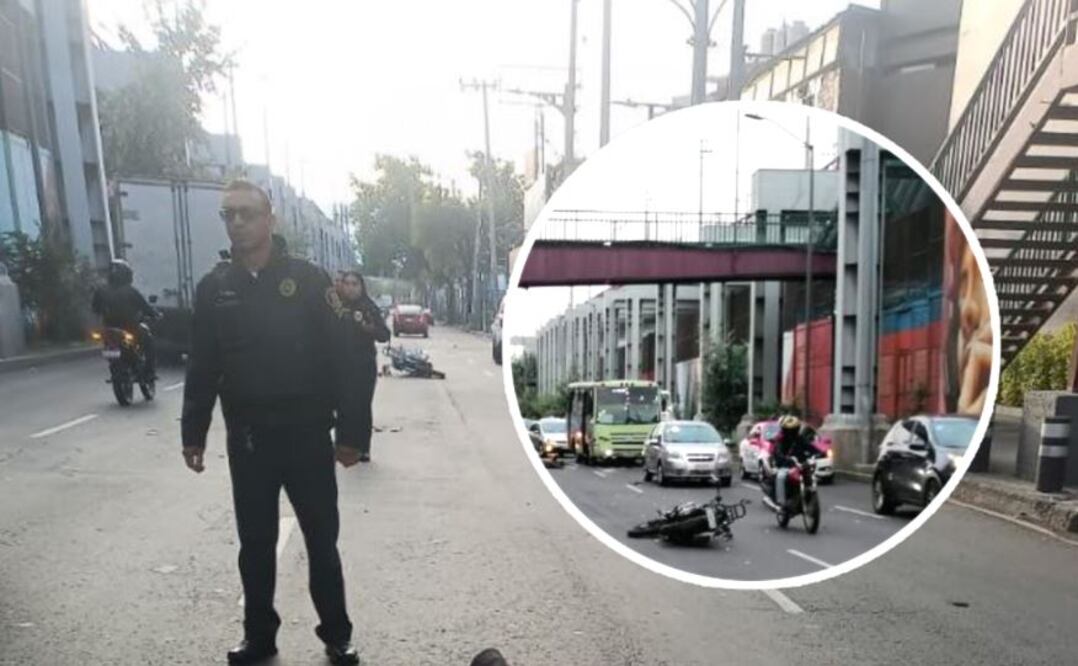 Foto: Redes sociales (Muere motociclista sobre la Calzada Ermita Iztapalapa)
