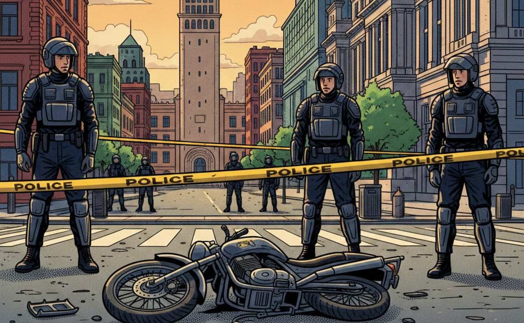 Imagen ilustrativa: IA (Muere delincuente en la CDMX tras robar una motocicleta y enfrentarse con la policía a balazos )