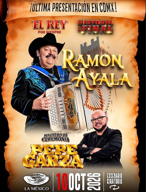 Anunció del concierto de Ramón Ayala (Vía: Instagram)