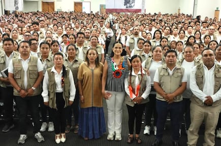 Desde Oaxaca, Ariadna Montiel destaca al ‘ejército del bienestar’ que recorre México