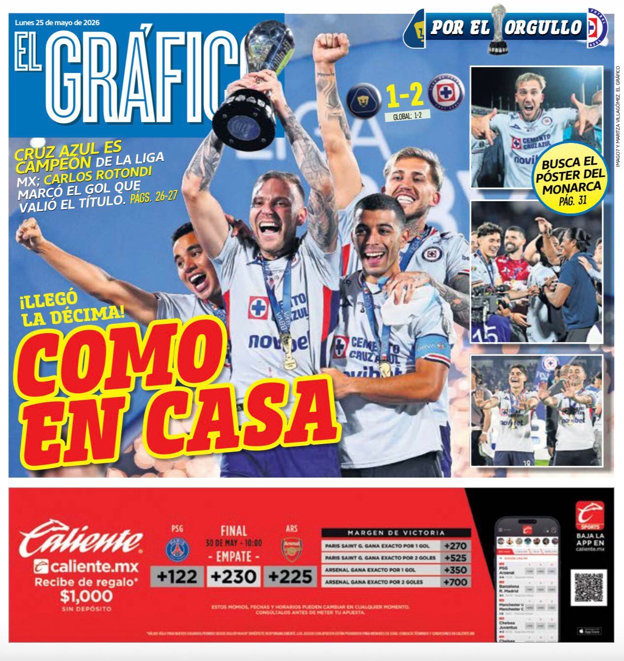 Portada El Gráfico | Lunes 25 de Mayo de 2026