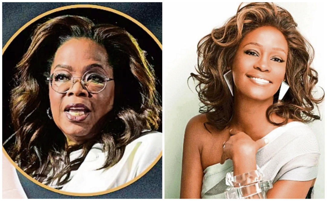 Oprah Winfrey y Whitney Houston. Fotos: Instagram