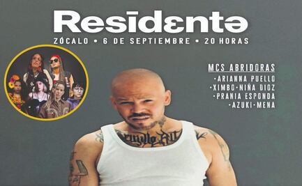 ¿Qué raperas acompañarán a Residente durante concierto en Zócalo?