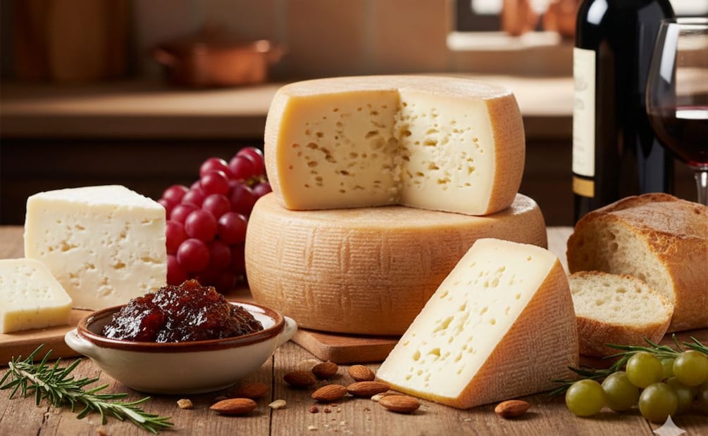 Imagen ilustrativa: IA (La Profeco analizó 29 diferentes marcas de queso manchego)