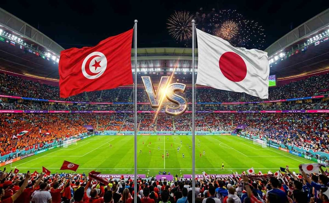 Túnez vs Japón. Foto: (IA)