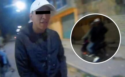 Bajan a biker de su moto, en calles de Ecatepec; todo quedó en video 