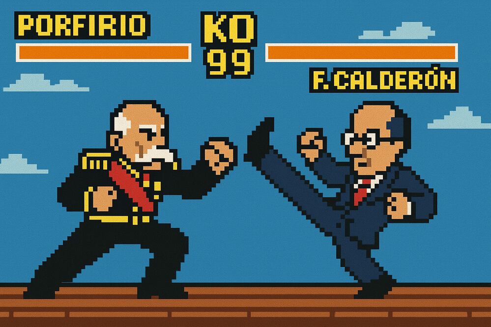 ¿Quién ganaría en una pelea al estilo Street Fighter entre Porfirio Díaz y Felipe Calderón?
Imagen Ilustrativa: IA