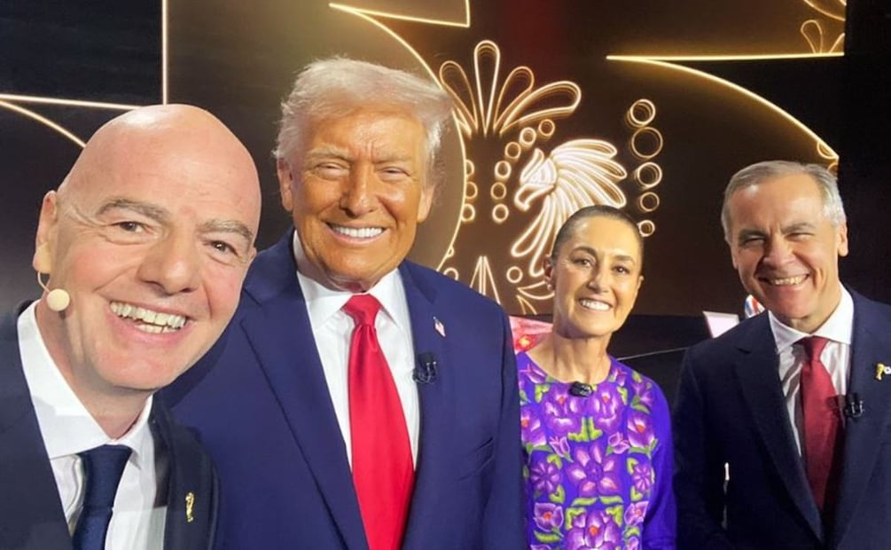 Foto: Instagram (Gianni Infantino y mandatarios de los países anfitriones del Mundial 2026)