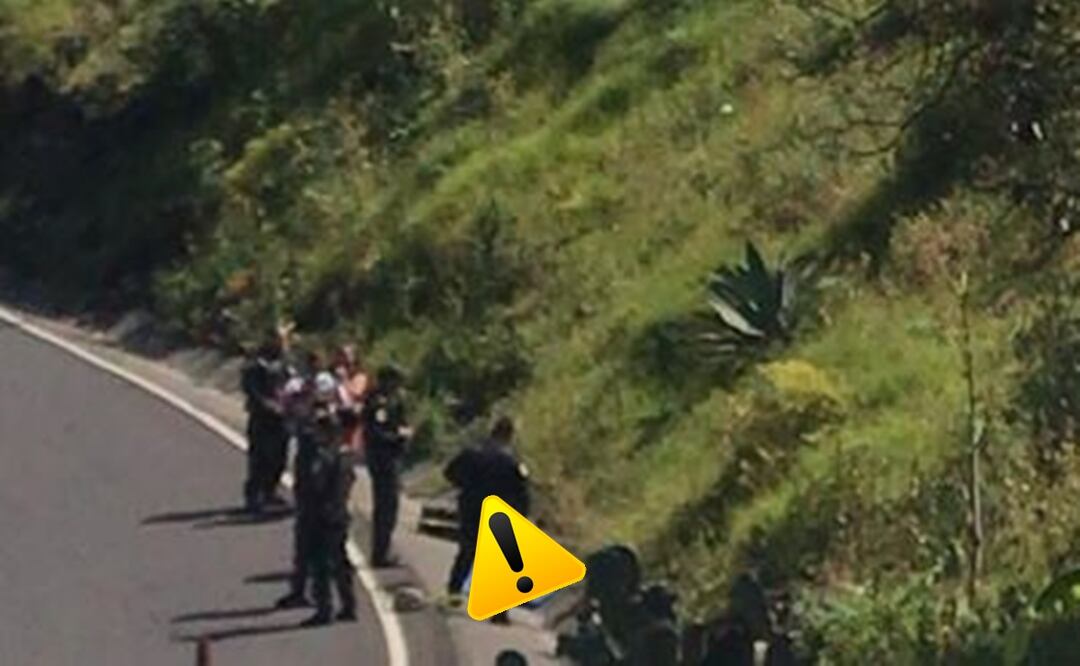 Biker sin casco se quiebra la cabeza en la Picacho-Ajusco, así fue el mortal accidente