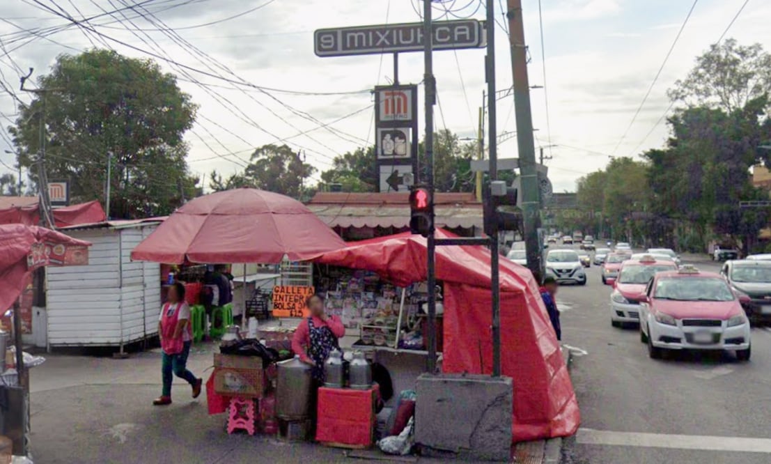 Tiroteo en la colonia Magdalena Mixiuhca: Cámara de seguridad capta el ataque en Metro Mixiuhca (Foto: Google Maps)