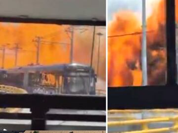 VIDEO: Pasajeros del Trolebús Elevado viven aterrador momento tras explosión de pipa en Puente de La Concordia