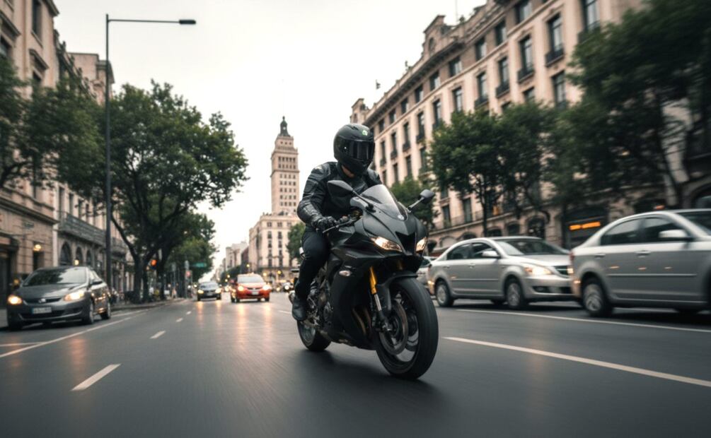 Imagen ilustrativa: IA (Utiliza el casco cuando viajes en motocicleta y evita multas y daños mortales)