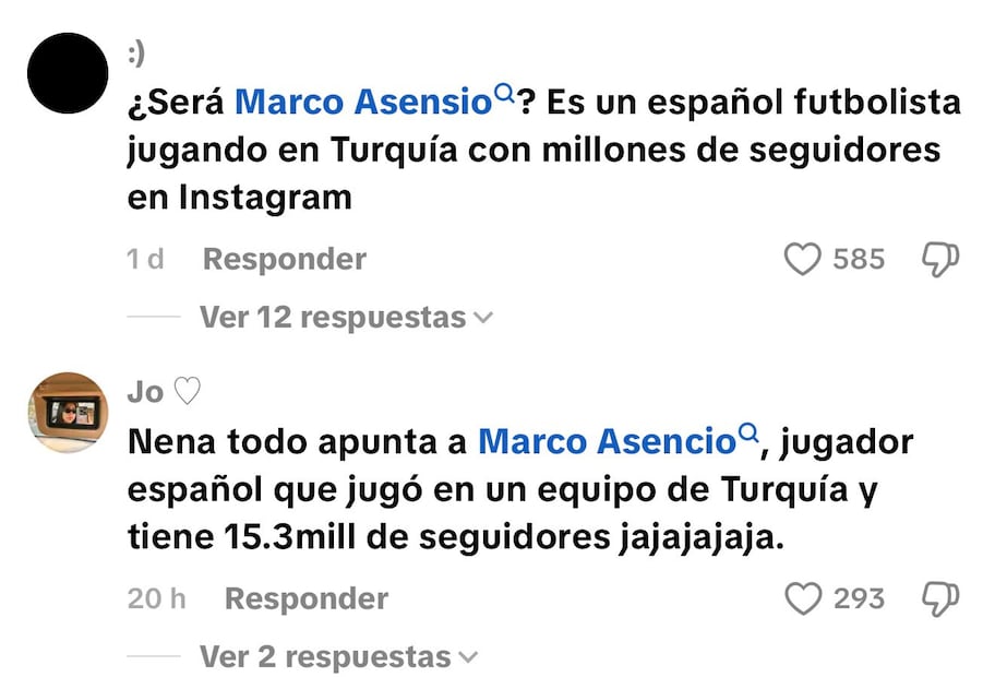 Comentarios en TikTok (Vía: Tiktok)