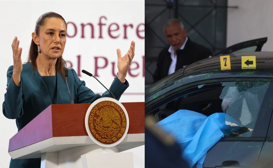 Sheinbaum habla del asesinato de los colaboradores de Clara Brugada en Calzada de Tlalpan. Foto: (Francisco Rodríguez. El Gráfico)