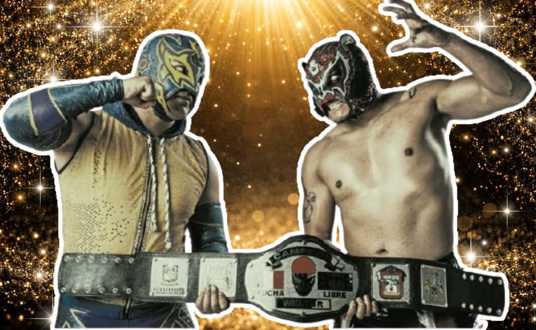 Íkaro vs Shere Khan: guerra por el Campeonato Welter BWE en Ecatepec. Foto: (Germán Espinosa. El Gráfico)