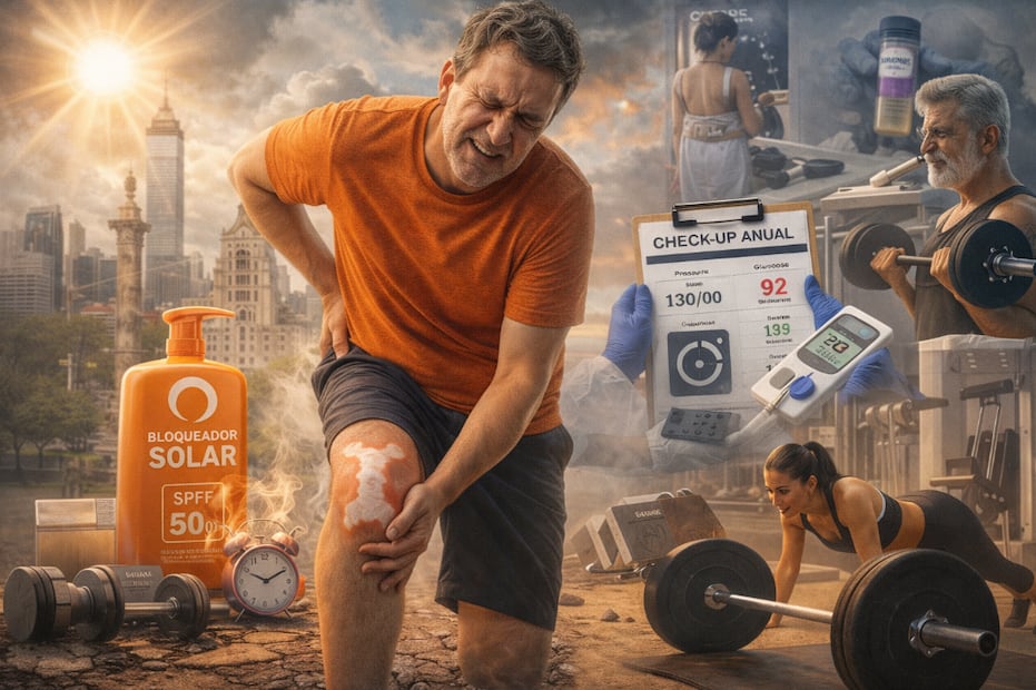 Salud: Es momento de aceptar que ya estás en edad de "me duele la rodilla" (Foto: Creada con IA)