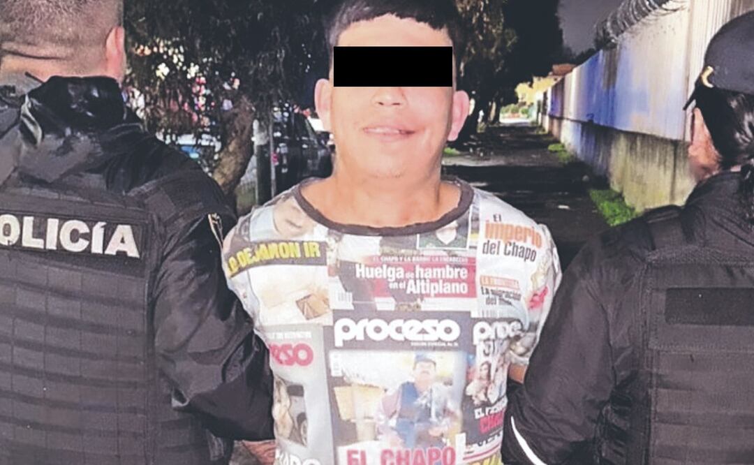 Narco detenido en Iztapalapa (Foto: Especial)