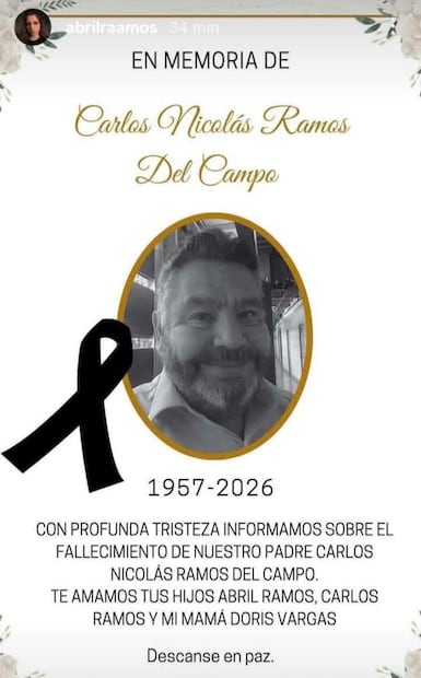 Comunicado fallecimiento Carlos del Campo (Vía: Redes)