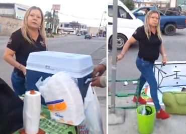 Ahora sale “Lady Tamales” y se viraliza en redes sociales tras tirar un puesto ambulante ¿qué pasó?