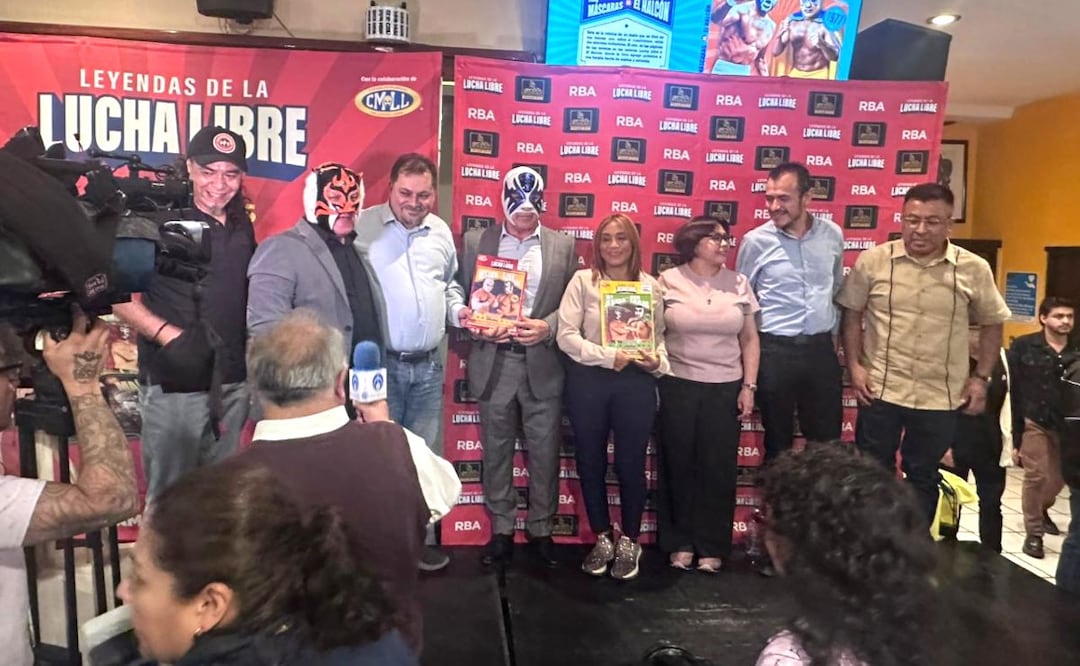 Foto: Sergio Trejo (Presentan colección de libros con las grandes rivalidades de la lucha libre mexicana )