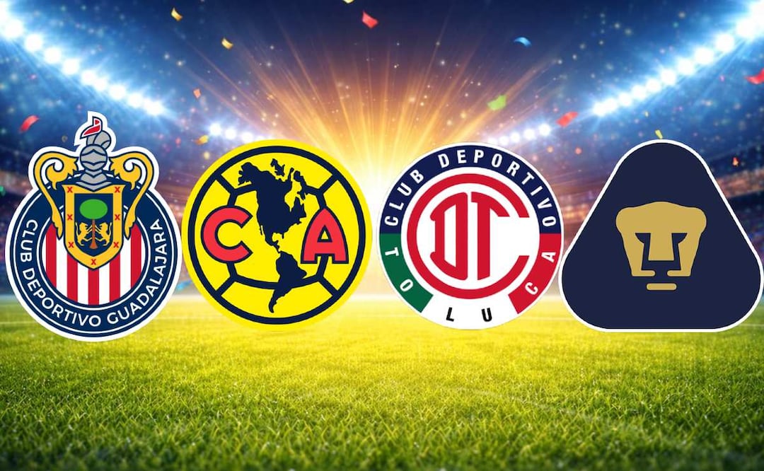 Refuerzos, ilusión y presión: así llegan América, Pumas, Chivas y Toluca al Clausura 2026. Foto: (Especial)