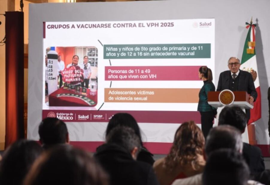 México amplía la vacunación contra el VPH: ahora también para niños
Imagen: Secretaría de Salud