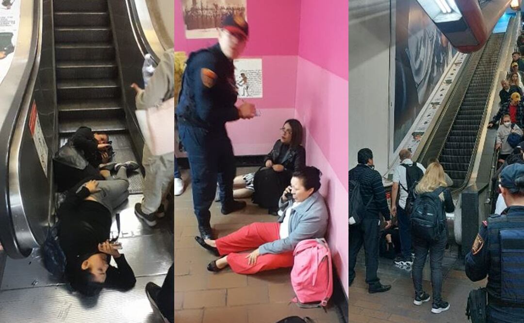 VIDEO: Escaleras eléctricas del Metro Polanco fallan este martes, hay varios heridos