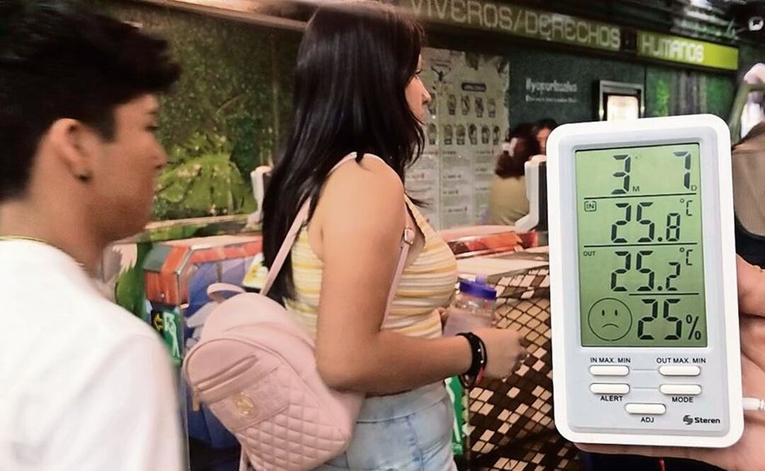 Usuarios del Metro le dan la vuelta al calor, sienten más fresco adentro que afuera