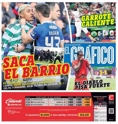 Portada El Gráfico | Lunes 9 de marzo de 2026