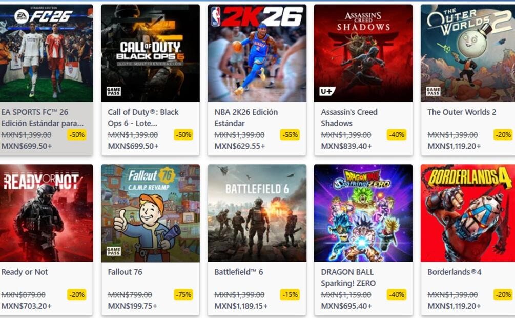 Black Friday Gamer: Llena tu Xbox con descuentos del 85% en los mejores títulos del año