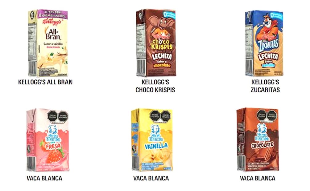 Imagen: Revista del Consumidor (Leches que declaran menos azucares de las que contienen )