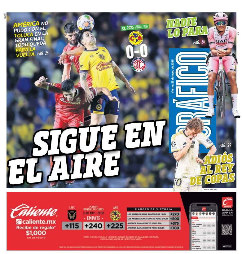 Imagen: El Gráfico (Contraportada El Grafico viernes 23 de mayo)