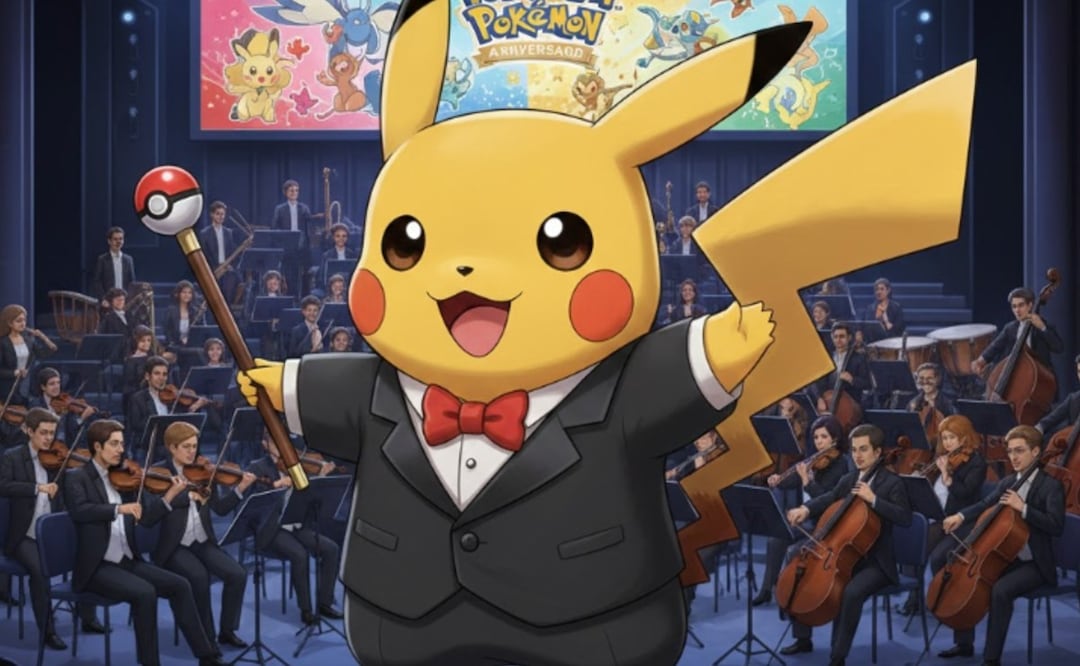 ¡Pikachu llega a la CDMX! Pokémon celebrará su 30 aniversario con un magno concierto sinfónico (Foto: Creada con IA)
