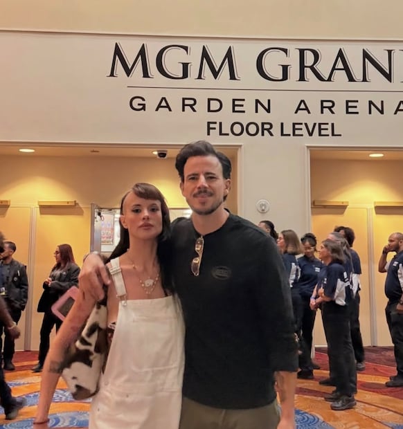 Gala Montes junto a Icho Van en Las Vegas (Vía: Instagram)