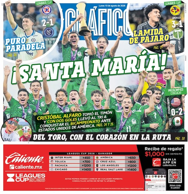 Portada El Gráfico | Lunes 10 de agosto de 2026
