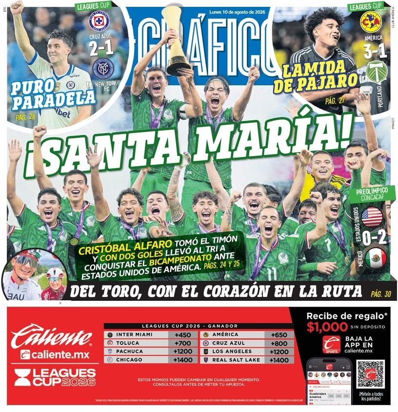 Portada El Gráfico | Lunes 10 de agosto de 2026