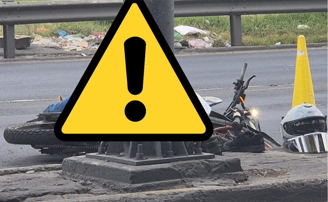 Muere motociclista en Iztapalapa. Foto: (Especial)