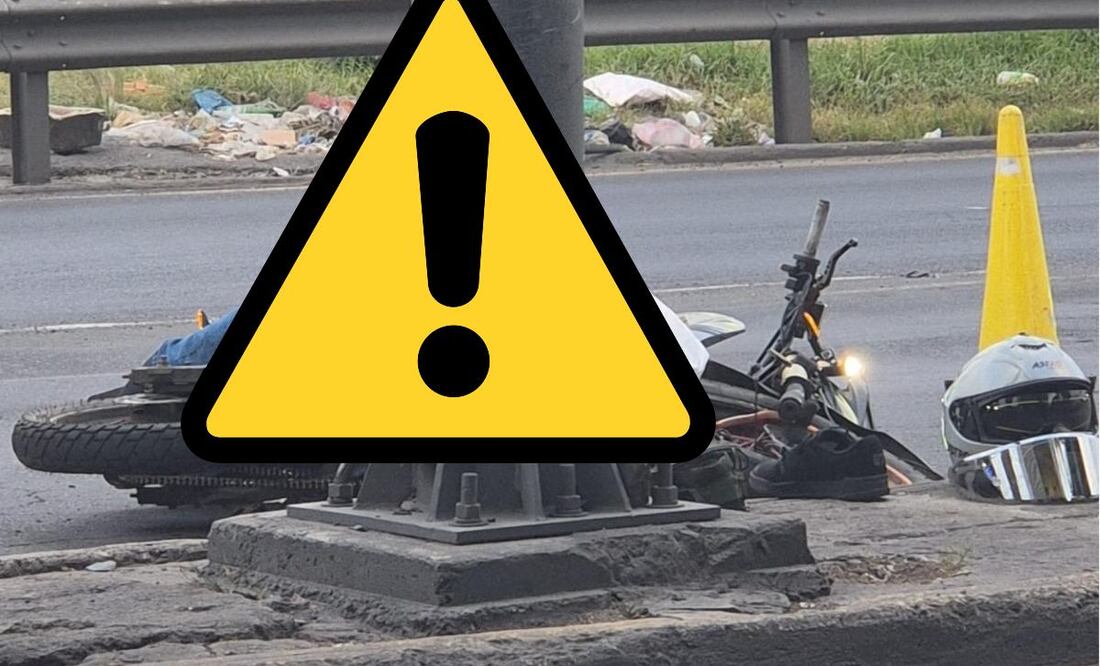 Muere motociclista en Iztapalapa. Foto: (Especial)