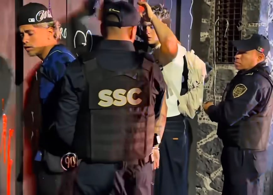 Influencers brasileños siendo arrestados (Vía: Youtube)