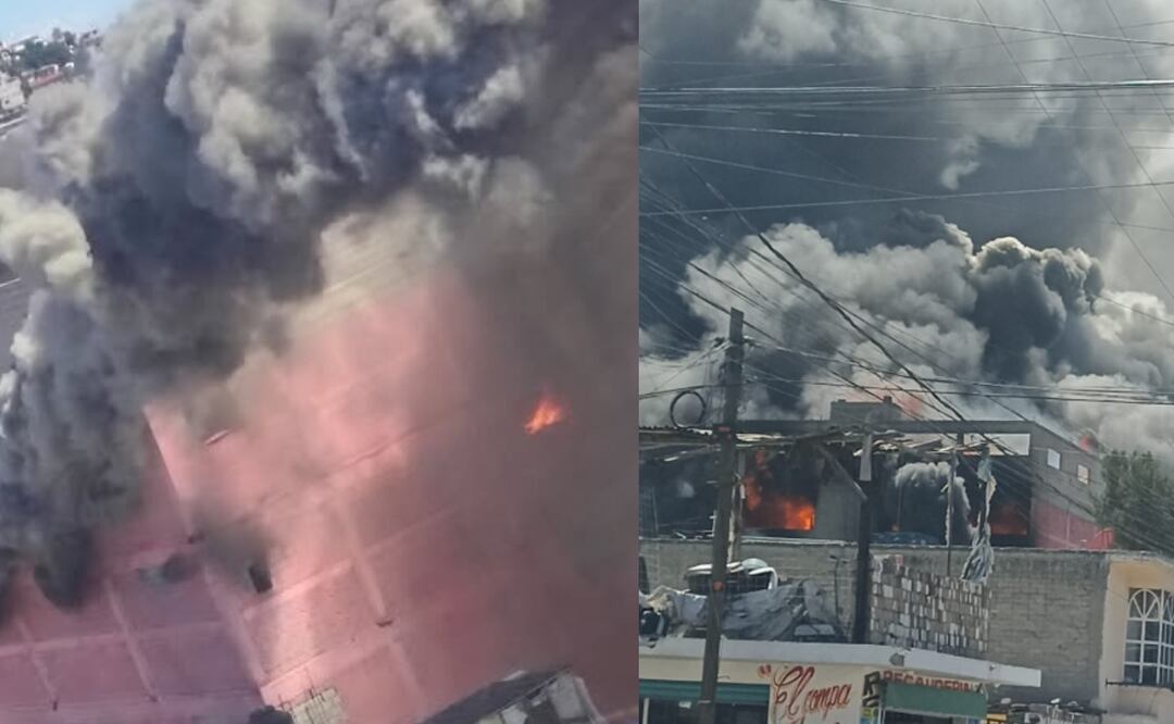 Incendio en Ecatepec (Foto: X)