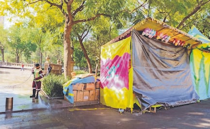 Daños y basura: el saldo que dejó la feria en avenida Hidalgo