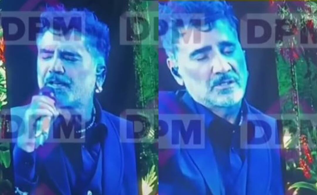 Captan a Alejandro Fernández tan borracho que hasta se quedó dormido, en pleno concierto