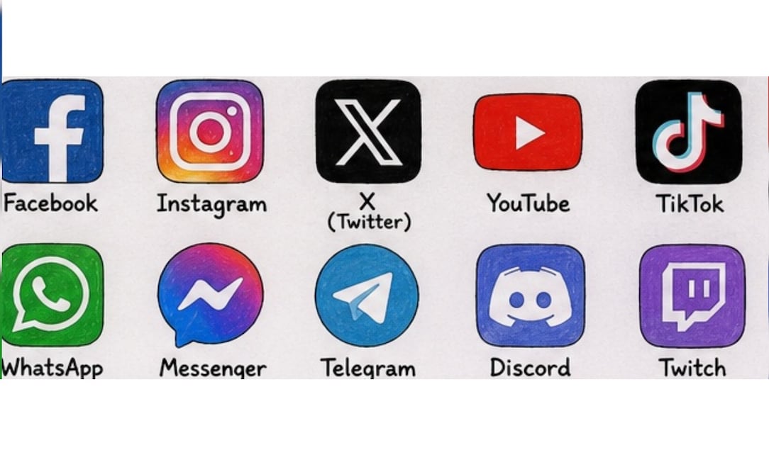 Redes sociales. Foto: IA