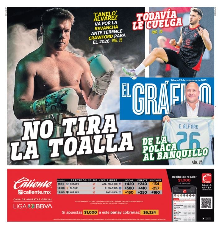 Imagen: Staff El Gráfico (Portada El Gráfico | Sábado 22 de noviembre 2025)